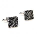 Antique Weathered Silver Stepping Cufflinks.jpg